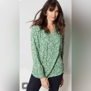 J Jill green blouse